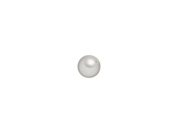 You can add pearls to new places in your designs. This small crystal pearl is perfectly round and features a bright white color filled with a glowing shine. What makes this pearl unique is its stringing hole, which is only drilled halfway through the pearl, so you can make this piece the center of attention as a focal point. Simply use an adhesive to attach this pearl to a half-drilled pearl setting like this gold-filled post earring or this sterling silver post earring and you will have a design that looks professional as well as stunning.Sold in increments of 10