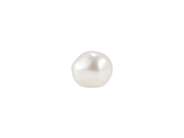 Bring unique beauty to your designs with this crystal baroque round pearl from PRESTIGE Crystal Components. This crystal pearl features a round shape punctuated with uneven ridges and valleys giving it an organic feel. Pearls are always classic choices for designs and exude sophistication and luxury. This faux pearl has a crystal core that makes it heavier. Its pearl coating is similar to a natural pearl luster and is consistent in color.Sold in increments of 5