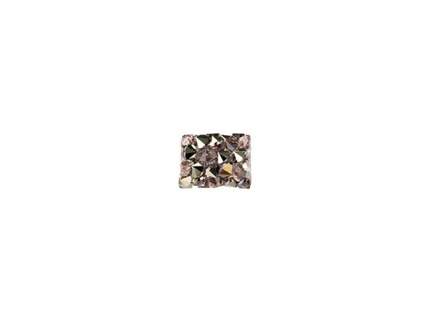 Unforgettable sparkle shines in this PRESTIGE Crystal Components bead. This Fine Rocks tube bead is a wonderful way to dress up any jewelry design. String into bead patterns, stitch it into sewing projects, use it on leather, and more. However you use it, it will bring a glittering pave look to designs. The surface is covered in double-pointed size PP14 chatons. This short tube bead does not feature end caps, so you can layer several together, easily integrate it into unique color palettes, and more.