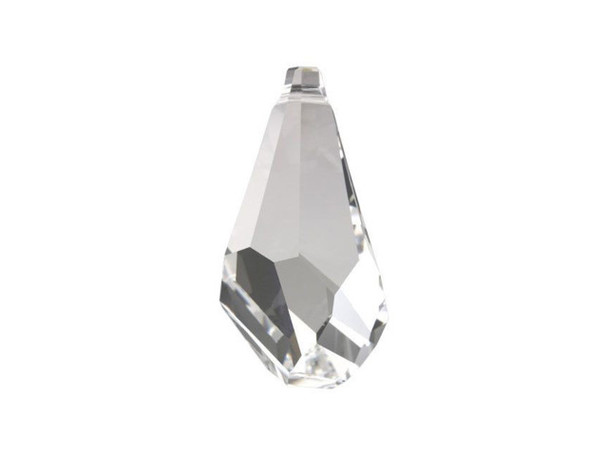 Bring unique elegance to jewelry designs with this PRESTIGE Crystal Components Polygon drop. The retro look of this funky pendant is sure to be an instant classic. Unique facets brilliantly reflect light and color in a striking way. The dimensions of this pendant will make a stunning pendant or you can try it in earrings, or use it in chandeliers and other home decor. This drop features an eye-catching clear color that will work beautifully with any color palette.