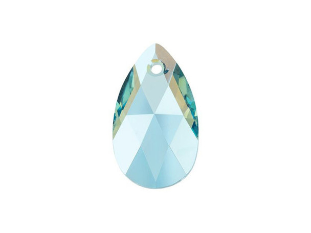 Mesmerizing style starts with this PRESTIGE Crystal Components pendant. This lovely pendant features a simple pear shape and is covered in precise-cut facets that sparkle brilliantly. The teardrop-like shape will add sophistication to any necklace design and the Austrian crystal will glitter like no other. Use it with a bail to ensure your pendant hangs straight and even. The shimmer effect is a special coating specifically designed to capture movement. This effect adds brilliance, color vibrancy, and unique light refraction.