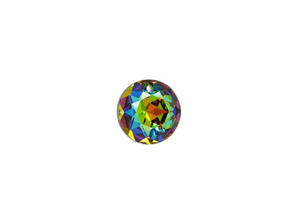 You'll love the colorful sparkle of this PRESTIGE Crystal Components pendant. This pendant is an adaptation to the chaton shape and features 49 facets in a gemstone-inspired design. It's sure to elevate your style with its fine-jewelry look. The truly versatile design will work in glamorous styles or even more earthy designs. This small pendant features a rainbow of colors gleaming from within.Sold in increments of 3