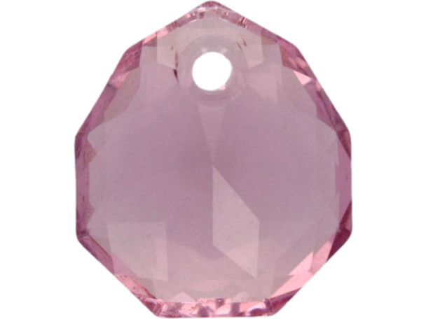 Let your designs shine with this PRESTIGE Crystal Components 6436 Majestic Pendant. This pendant features a wide teardrop-like shape with angular facets. These facets catch the light and make this pendant really sparkle. There is a stringing hole at the top of the pendant, so it is easy to add it to your designs. This pendant features a Light Amethyst color.