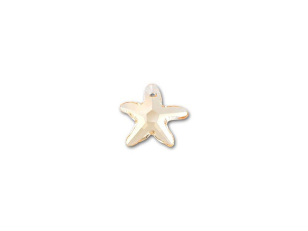 Transport yourself to the shore with this exquisite PRESTIGE Crystal Components crystal Starfish pendant. Made from beautiful PRESTIGE Crystal Components crystal, this pendant can be used in jewelry or home decor. It features a starfish shape with five arms. A stringing hole is drilled through one of the arms, so you can easily incorporate it into your style. It will make a wonderful addition to any ocean-themed look. This pendant features a silken sparkle.