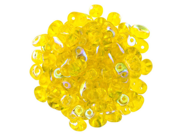 Matubo SuperDuo 2 x 5mm Jonquil AB 2-Hole Seed Bead 2.5-Inch Tube