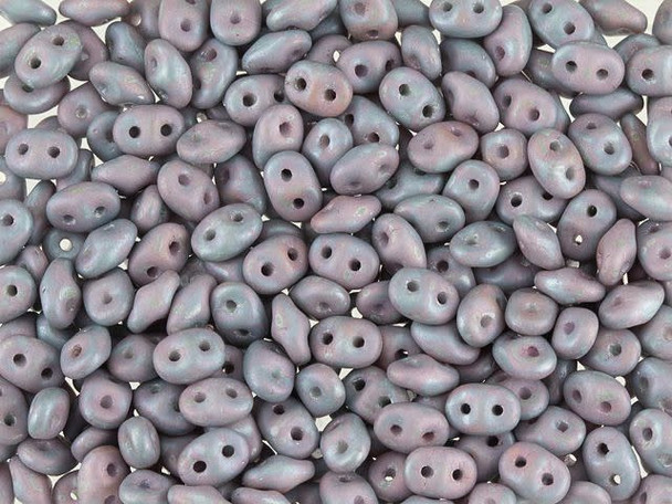 Matubo SuperDuo 2 x 5mm Matte Opaque Nebula 2-Hole Seed Bead 2.5-Inch Tube