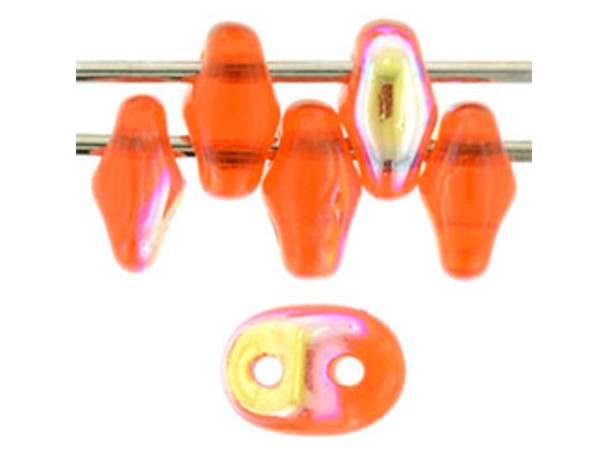 Matubo SuperDuo 2 x 5mm Hyacinth AB 2-Hole Seed Bead 2.5-Inch Tube