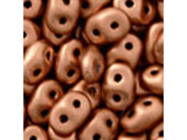 Matubo SuperDuo 2 x 5mm Matte Metallic Copper 2-Hole Seed Bead 2.5-Inch Tube Matubo SuperDuo 2 x 5mm Matte Metallic Copper 2-Hole Seed Bead 2.5-Inch Tube