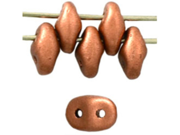 Matubo SuperDuo 2 x 5mm Matte Metallic Copper 2-Hole Seed Bead 2.5-Inch Tube Matubo SuperDuo 2 x 5mm Matte Metallic Copper 2-Hole Seed Bead 2.5-Inch Tube