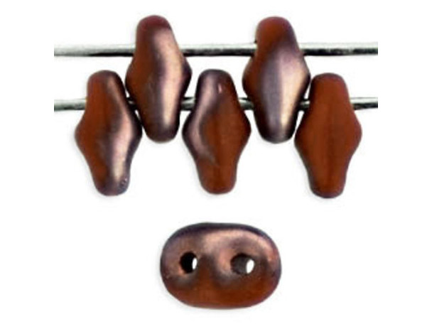 Matubo SuperDuo 2x5mm 2-Hole Matte Apollo Umber Seed Bead 2.5-Inch Tube Matubo SuperDuo 2x5mm 2-Hole Matte Apollo Umber Seed Bead 2.5-Inch Tube