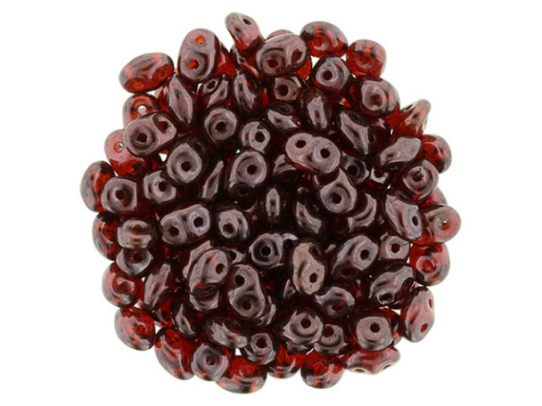 Matubo SuperDuo 2 x 5mm Siam Ruby - Vega 2-Hole Seed Bead 2.5-Inch Tube Matubo SuperDuo 2 x 5mm Siam Ruby - Vega 2-Hole Seed Bead 2.5-Inch Tube