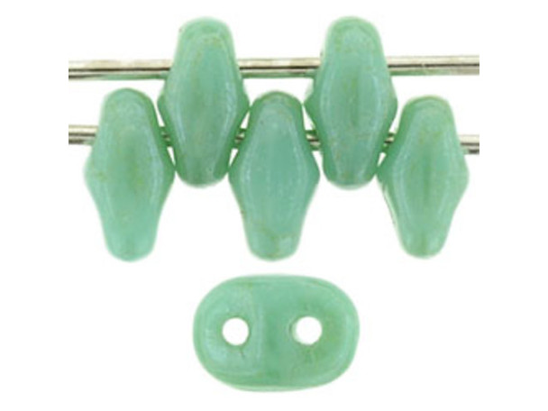 Matubo SuperDuo 2 x 5mm Turquoise - Star Dust 2-Hole Seed Bead 2.5-Inch Tube Matubo SuperDuo 2 x 5mm Turquoise - Star Dust 2-Hole Seed Bead 2.5-Inch Tube
