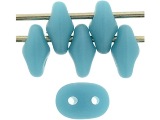 Matubo SuperDuo 2 x 5mm Matte Sleeping Beauty Turquoise 2-Hole Seed Bead 2.5-Inch Tube Matubo SuperDuo 2 x 5mm Matte Sleeping Beauty Turquoise 2-Hole Seed Bead 2.5-Inch Tube