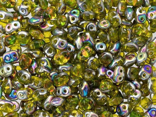 Matubo SuperDuo 2 x 5mm Jonquil Vitral 2-Hole Seed Bead 2.5-Inch Tube