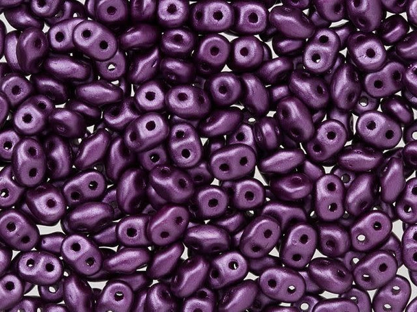 Matubo SuperDuo 2 x 5mm Purple Velvet Pearl Coat 2-Hole Seed Bead 2.5-Inch Tube Matubo SuperDuo 2 x 5mm Purple Velvet Pearl Coat 2-Hole Seed Bead 2.5-Inch Tube