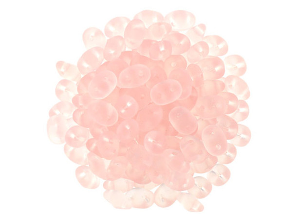 Matubo SuperDuo 2 x 5mm Matte Rosaline 2-Hole Seed Bead 2.5-Inch Tube