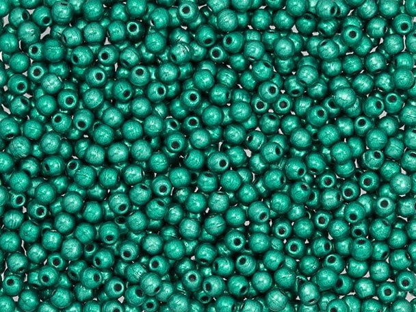 Create eye-catching DIY jewelry with these enchanting Czech glass half-drilled Finial beads! These small, round beads feature metallic teal color that is perfect for adding a pop of color to your jewelry-making project. These Finial beads also have a unique stringing hole that accommodates 20-24 gauge wire, cords, fibers, and more. They are perfect for making custom headpins and decorating wirework ends. You can also use these beads at the ends of memory wire to add a stunning finishing touch. Securely attach your beads with your favorite super glue or epoxy adhesive. Each tube contains approximately 400 beads, providing an ample supply for your next creation.