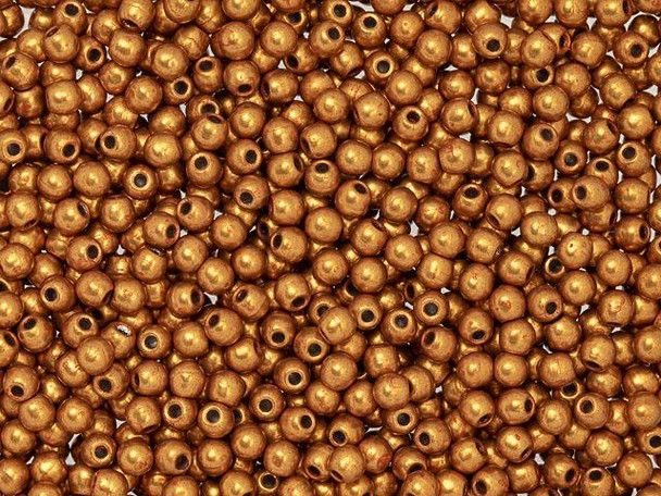Add some unique flair to your handmade jewelry with these ColorTrends Saturated Metallic Russet Orange Finial Beads by Starman. Crafted from high-quality Czech glass, these 2mm round beads feature half-drilled holes perfect for accommodating wire ends, cords, and fibers. Add them to the ends of wire-work, kumihimo ends, or memory wire for a custom, professional look. These Finial beads can also be used to make your own head pins or decorate memory wire. With their rich, metallic hue, these beads are sure to stand out in any project. Each 2.5-inch tube contains approximately 400 beads, giving you plenty of sparkly options for any DIY design.