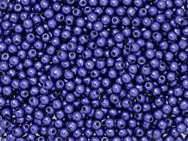 Czech Glass Half-Drilled 2mm Finial Bead - ColorTrends: Saturated Metallic Ultra Violet (2.5" Tube)