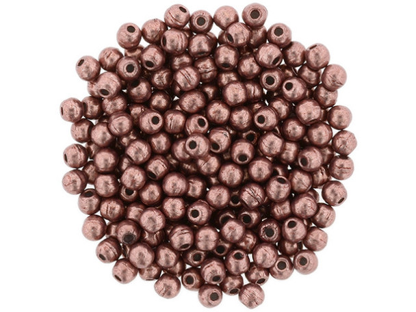Czech Glass Half-Drilled 2mm Finial Bead - ColorTrends: Saturated Metallic Blooming Dahlia (2.5" Tube)