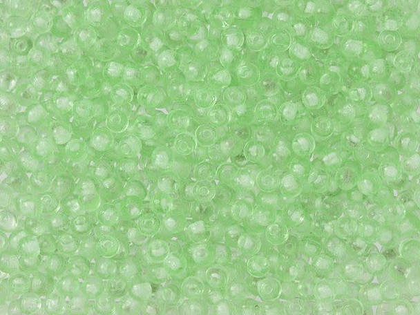 Czech Glass Half-Drilled 2mm Finial Bead - Peridot (2.5" Tube)