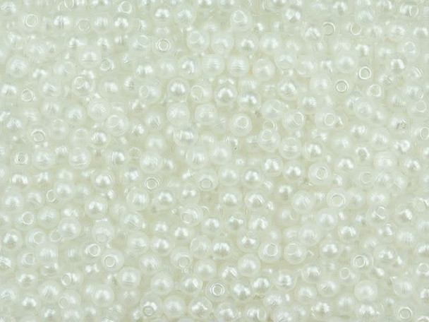 Czech Glass Half-Drilled 2mm Finial Bead - Metal Luster - Alabaster (2.5" Tube)