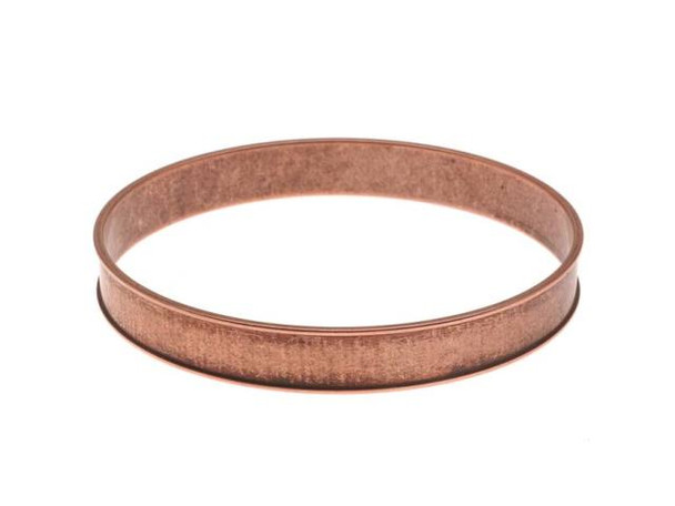 Nunn Design Antique Copper-Plated Brass Channel Bangle Bracelet