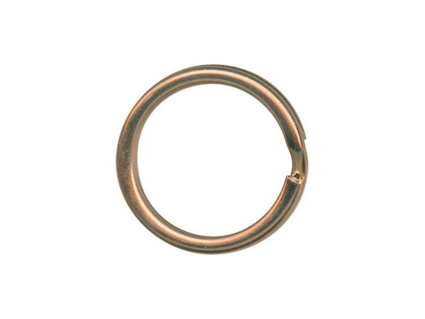 Antiqued Copper Plated Split Rings, 15mm (gross)
