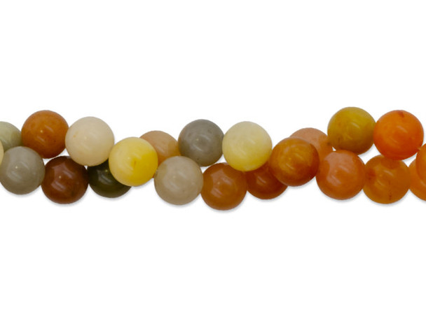 Dakota Stones Jade Rainbow 8mm Round Bead Strand