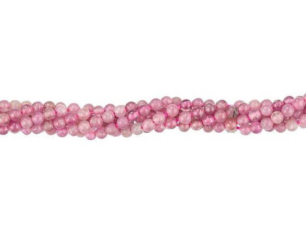 Accent designs with the beauty of these gemstone beads from Dakota Stones. These tiny round beads can be mixed with seed beads, used in bead embroidery, and more. These beads feature deep pink color for sweet pops of color you can add anywhere. Try them as spacers between larger beads. Metaphysical Properties: Tourmaline is said to increase happiness and hope.Because gemstones are natural materials, appearances may vary from piece to piece. Each strand includes approximately 165 beads.