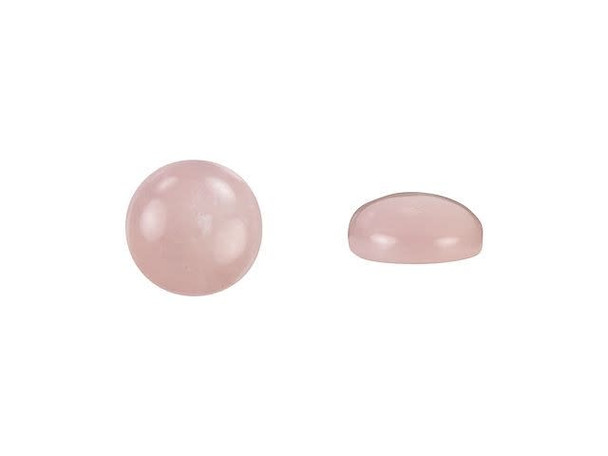 Dakota Stones 10mm Rose Quartz Coin Cabochon