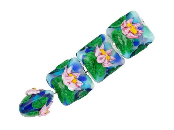 Water Lily Garden Pillow Bead (4 pcs)