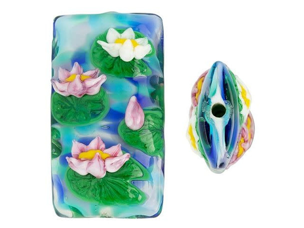 Water Lily Garden Kalera Focal Bead