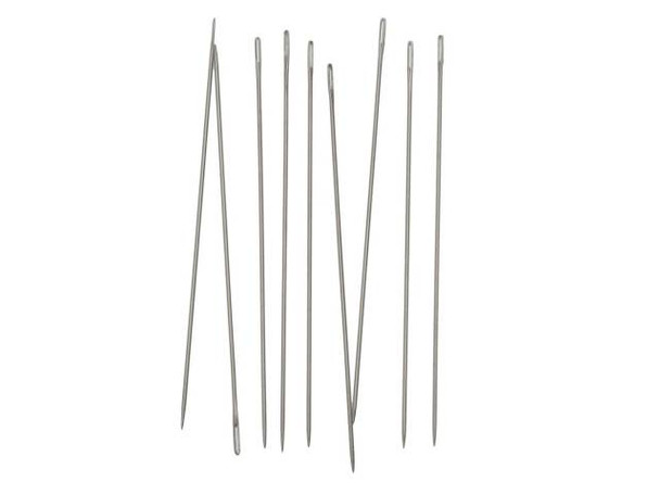 Beadalon Hard Needles for Wildfire Thread, 1.125 Inches Long, 10 Needles