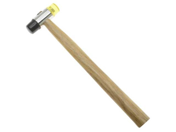 The Beadsmith Jeweler's Hammer - Rubber Plastic Double 2 1/2 Inch Head - Metal Smithing