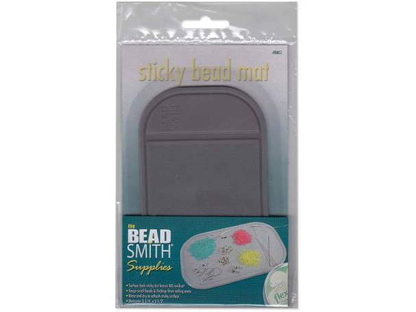 The Beadsmith Small Sticky Bead Mat -Keep Your Beads In Place - 3.25 x 5.5 Iches