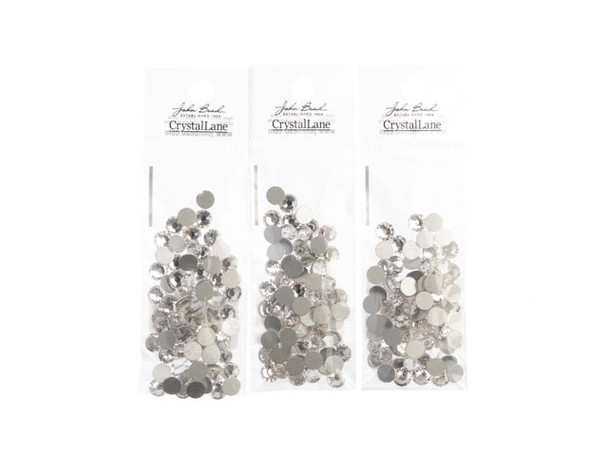 Flat Back Rhinestones ss30 (6.5mm) - Crystal (72pcs)