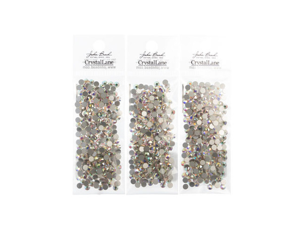 Flat Back Rhinestones ss16 (4mm) - Crystal AB (288pcs)