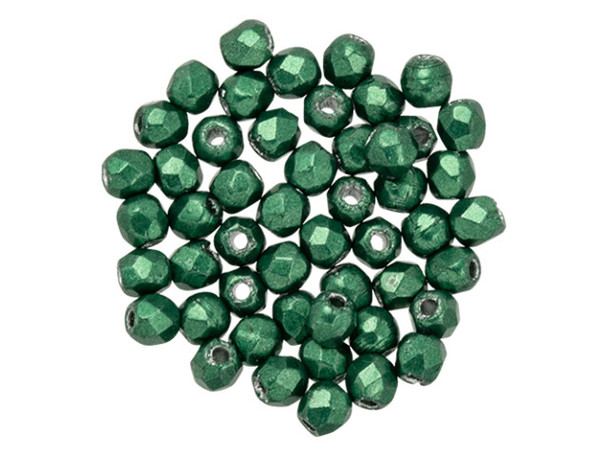 Add a touch of whimsy to your jewelry creations with these enchanting Czech Fire-Polish Beads. Crafted from luminous Czech glass, these spherical beads boast a mesmerizing array of diamond-shaped facets that dance and shimmer in the light, adding depth and visual interest to any design. With their petite 2mm size, these beads are perfect for adding pops of vibrant color to all your handmade creations. Whether you're embellishing a statement necklace or adding delicate accents to a pair of earrings, these beads are sure to infuse your designs with a magical allure. The possibilities are endless with these radiant gems that are a favorite among bead embroidery enthusiasts and work splendidly as brilliant spacers. Let your imagination soar and let your jewelry shine with the captivating beauty of these Czech Fire-Polish Beads. The strand includes approximately 50 beads for endless creative possibilities. Indulge in the extraordinary and unleash your inner artist with these breathtaking beads by Starman.