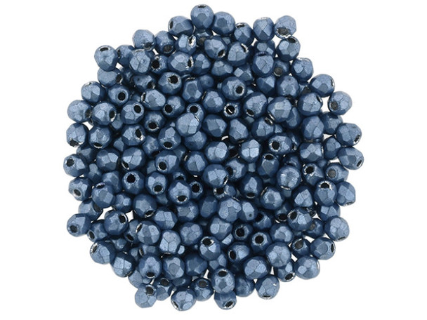 Add a touch of sleek style to your handmade jewelry creations with these Czech Fire-Polish Beads. Made of high-quality Czech glass, these round beads feature diamond-shaped facets that add texture and dimension to your designs. Whether you're creating a delicate necklace or intricate bead embroidery, these tiny beads make the perfect accents of color. Their silvery blue hue gleams beautifully, adding a touch of elegance to your creations. Transform your crafting experience with these stunning beads by Starman.