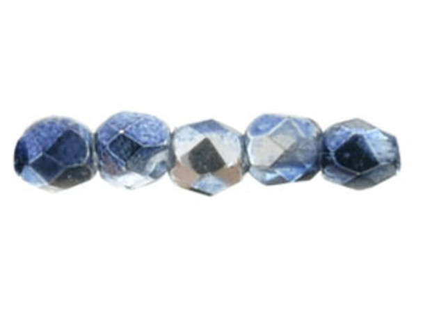 Fire-Polish 2mm : Mirror - Denim (50pcs)