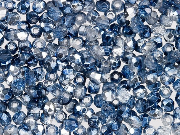 Fire-Polish 2mm : Mirror - Denim (50pcs)