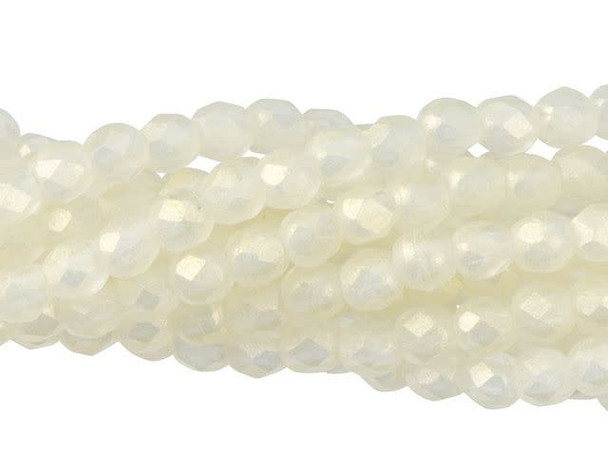 Fire-Polish 2mm : Sueded Gold Jonquil (50pcs)