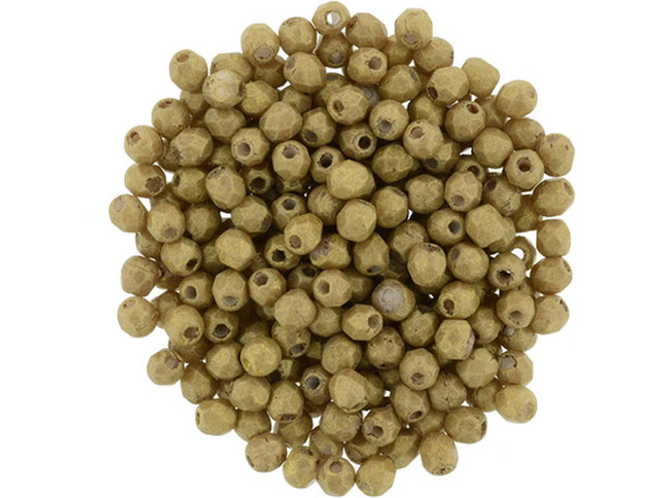 Fire-Polish 2mm : Pacifica - Macadamia (50pcs)