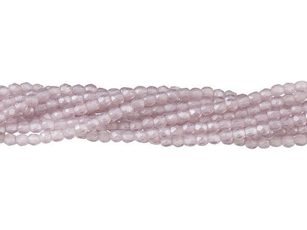 Fire-Polish 2mm : Flash Pearl - Med. Amethyst (50pcs)