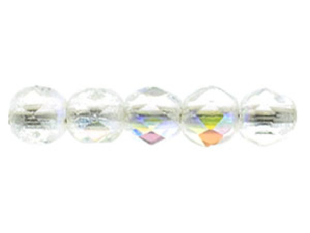 Fire-Polish 2mm : Crystal AB (50pcs)