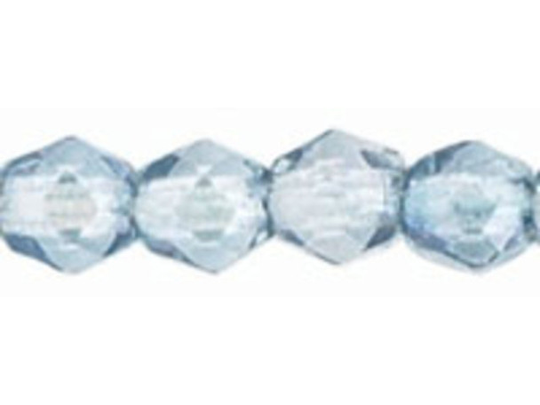Fire-Polish 3mm : Luster - Transparent Blue (50pcs)