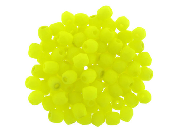 Fire-Polish 3mm : Neon Yellow (50pcs)