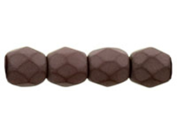 Fire-Polish 3mm : Saturated Brown (50pcs)