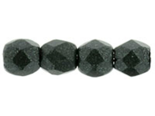 Fire-Polish 3mm : Metallic Suede - Dk Forest (50pcs)